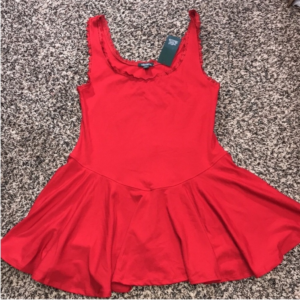 Woman’s Game Day Lace Drop Waist Mini Skater Dress Var Sizes Wild Fable | NWT - Picture 2 of 6